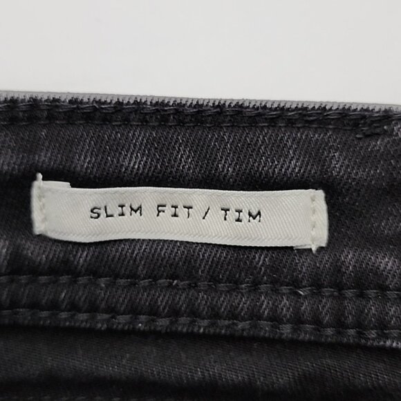 Jack  Jones Jeans Intelligence Slim Fit Tim Black Denim Size 31 x 32 - Picture 12 of 16